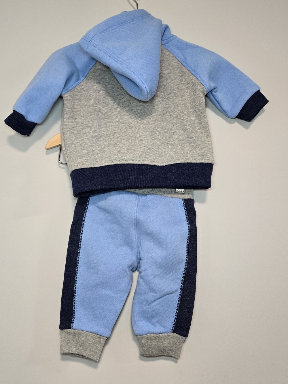 GAP Baby Blue & Gray Hoodie Jogger Set - Picture 5 of 8